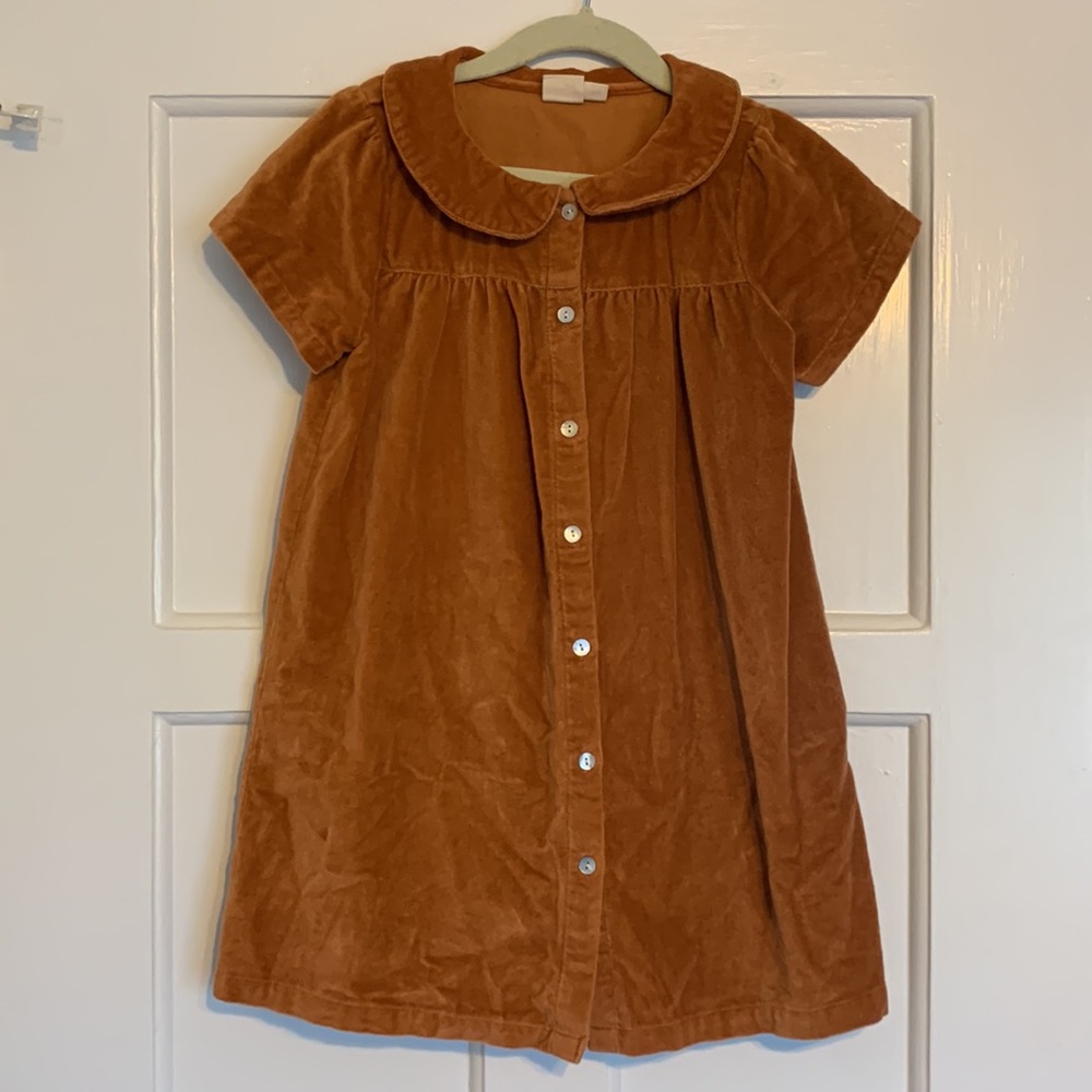 Beet World Fae velvet dress, size 5-6
